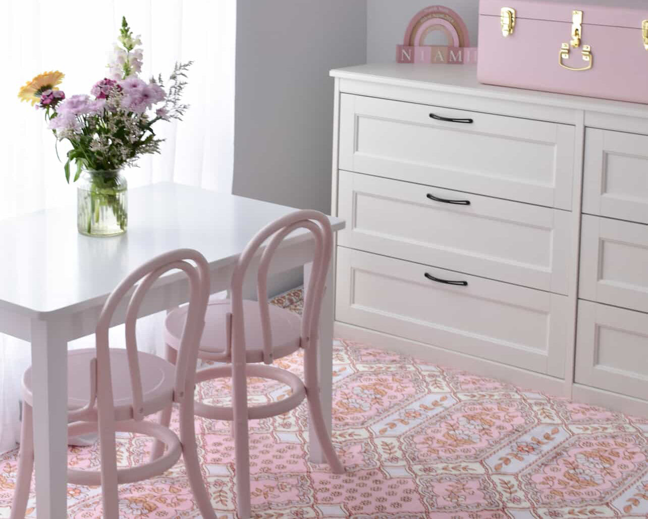 The Dahlia Boho Floral Mat